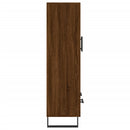 skab 69,5x31x115 cm konstrueret træ brun sonoma-eg