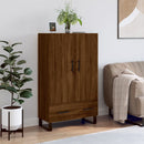 skab 69,5x31x115 cm konstrueret træ brun sonoma-eg