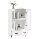 skab 69,5x31x115 cm konstrueret træ hvid