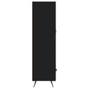 skab 69,5x31x115 cm konstrueret træ sort