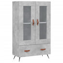 skab 69,5x31x115 cm konstrueret træ betongrå
