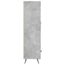 skab 69,5x31x115 cm konstrueret træ betongrå