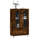 skab 69,5x31x115 cm konstrueret træ røget sonoma-eg