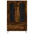 skab 69,5x31x115 cm konstrueret træ røget sonoma-eg
