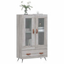 skab 69,5x31x115 cm konstrueret træ grå sonoma-eg