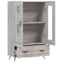 skab 69,5x31x115 cm konstrueret træ grå sonoma-eg