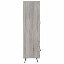 skab 69,5x31x115 cm konstrueret træ grå sonoma-eg