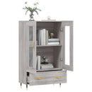 skab 69,5x31x115 cm konstrueret træ grå sonoma-eg