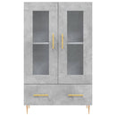 skab 69,5x31x115 cm konstrueret træ betongrå