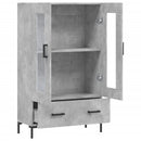 skab 69,5x31x115 cm konstrueret træ betongrå