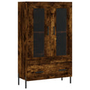 skab 69,5x31x115 cm konstrueret træ røget sonoma-eg