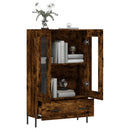skab 69,5x31x115 cm konstrueret træ røget sonoma-eg