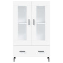 skab 69,5x31x115 cm konstrueret træ hvid