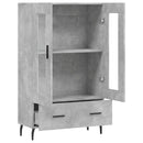 skab 69,5x31x115 cm konstrueret træ betongrå
