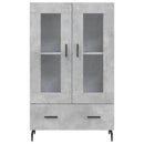 skab 69,5x31x115 cm konstrueret træ betongrå