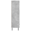 skab 69,5x31x115 cm konstrueret træ betongrå