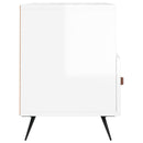 tv-bord 80x36x50 cm konstrueret træ hvid højglans