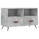 tv-bord 80x36x50 cm konstrueret træ betongrå