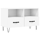 tv-bord 80x36x50 cm konstrueret træ hvid