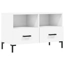 tv-bord 80x36x50 cm konstrueret træ hvid