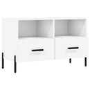 tv-bord 80x36x50 cm konstrueret træ hvid