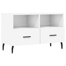 tv-bord 80x36x50 cm konstrueret træ hvid