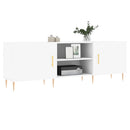 tv-bord 150x30x50 cm konstrueret træ hvid
