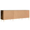 tv-bord 150x30x50 cm konstrueret træ røget egetræsfarve