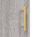 tv-bord 150x30x50 cm konstrueret træ grå sonoma-eg