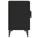 tv-bord 150x30x50 cm konstrueret træ sort