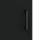 tv-bord 150x30x50 cm konstrueret træ sort