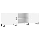 tv-bord 150x30x50 cm konstrueret træ hvid