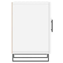 tv-bord 150x30x50 cm konstrueret træ hvid