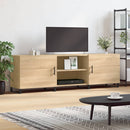 tv-bord 150x30x50 cm konstrueret træ sonoma-eg
