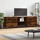 tv-bord 150x30x50 cm konstrueret træ røget egetræsfarve
