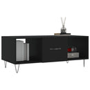 sofabord 102x50x40 cm konstrueret træ sort