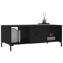 sofabord 102x50x40 cm konstrueret træ sort