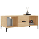 sofabord 102x50x40 cm konstrueret træ sonoma-eg