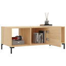 sofabord 102x50x40 cm konstrueret træ sonoma-eg