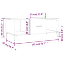 sofabord 102x50x40 cm konstrueret træ sonoma-eg