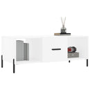 sofabord 102x50x40 cm konstrueret træ hvid