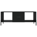sofabord 102x50x40 cm konstrueret træ sort