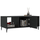 sofabord 102x50x40 cm konstrueret træ sort