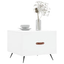 sofaborde 2 stk. 50x50x40 cm konstrueret træ hvid