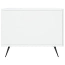 sofabord 50x50x40 cm konstrueret træ hvid højglans