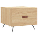 sofabord 50x50x40 cm konstrueret træ sonoma egetræsfarve