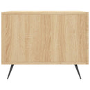 sofabord 50x50x40 cm konstrueret træ sonoma egetræsfarve