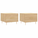 sofaborde 2 stk. 50x50x40 cm konstrueret træ sonoma-eg