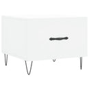 sofabord 50x50x40 cm konstrueret træ hvid