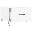 sofabord 50x50x40 cm konstrueret træ hvid
